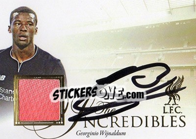 Sticker Georginio Wijnaldum - Liverpool UNIQUE 2016-2017 n. INC09 - Futera