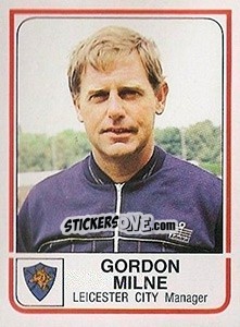 Sticker Gordon Milne - UK Football 1983-1984 - Panini