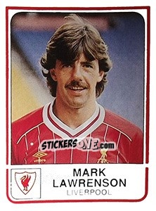 Sticker Mark Lawrenson - UK Football 1983-1984 - Panini