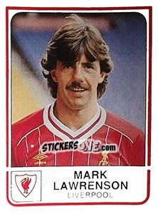 Cromo Mark Lawrenson - UK Football 1983-1984 n. 123 - Panini