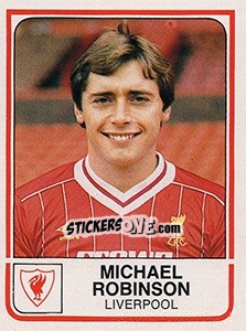 Sticker Michael Robinson - UK Football 1983-1984 - Panini