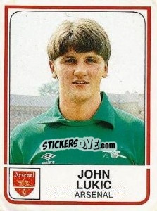 Sticker John Lukic - UK Football 1983-1984 - Panini