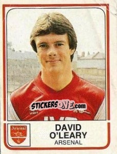 Sticker David O'Leary - UK Football 1983-1984 n. 9 - Panini