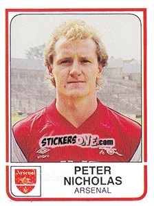 Cromo Peter Nicholas - UK Football 1983-1984 - Panini