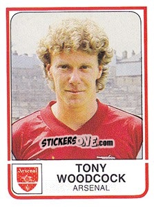 Cromo Tony Woodcock - UK Football 1983-1984 - Panini