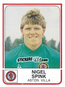 Sticker Nigel Spink - UK Football 1983-1984 n. 24 - Panini