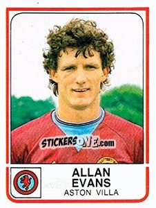 Figurina Allan Evans - UK Football 1983-1984 n. 25 - Panini