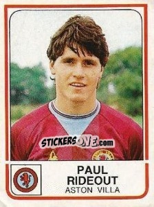 Figurina Paul Rideout - UK Football 1983-1984 - Panini