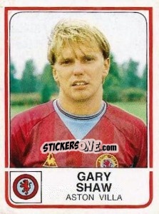 Cromo Gary Shaw - UK Football 1983-1984 - Panini
