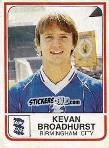 Cromo Kevan Broadhurst - UK Football 1983-1984 - Panini