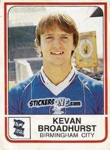 Sticker Kevan Broadhurst - UK Football 1983-1984 n. 42 - Panini