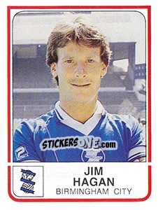 Figurina Jim Hagan - UK Football 1983-1984 - Panini