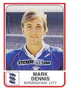 Sticker Mark Dennis - UK Football 1983-1984 - Panini