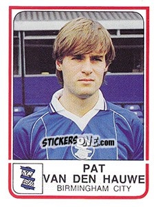 Cromo Pat van den Hauwe - UK Football 1983-1984 - Panini