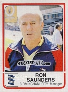 Cromo Ron Saunders - UK Football 1983-1984 - Panini