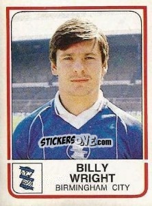Figurina Billy Wright - UK Football 1983-1984 - Panini