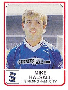 Figurina Mike Halsall - UK Football 1983-1984 - Panini