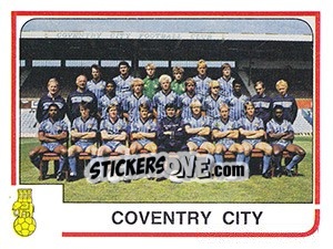 Sticker Team - UK Football 1983-1984 - Panini