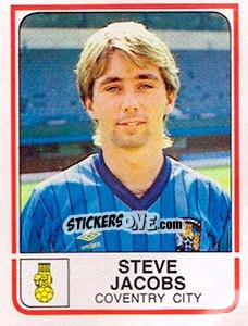 Figurina Steve Jacobs - UK Football 1983-1984 - Panini