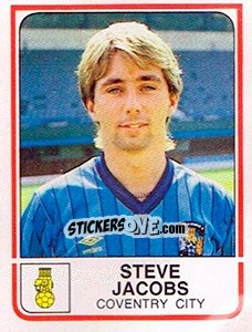 Cromo Steve Jacobs - UK Football 1983-1984 n. 59 - Panini