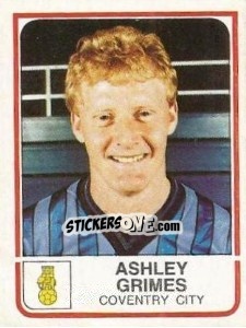 Sticker Ashley Grimes - UK Football 1983-1984 - Panini