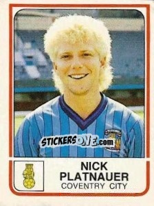 Cromo Nicky Platnauer - UK Football 1983-1984 - Panini