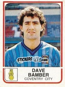 Sticker Dave Bamber - UK Football 1983-1984 - Panini