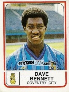 Figurina Dave Bennett - UK Football 1983-1984 - Panini