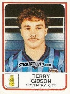 Sticker Terry Gibson - UK Football 1983-1984 - Panini