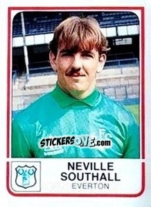 Figurina Neville Southall - UK Football 1983-1984 n. 72 - Panini
