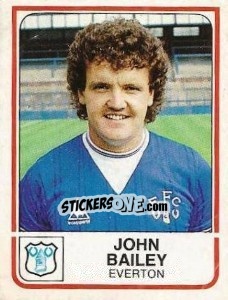 Sticker John Bailey - UK Football 1983-1984 - Panini