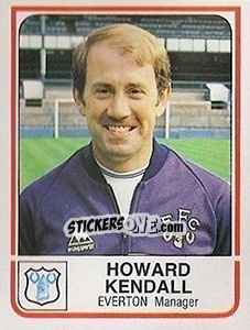 Sticker Howard Kendall - UK Football 1983-1984 - Panini