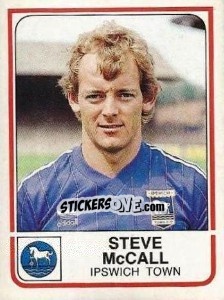 Figurina Steve McCall - UK Football 1983-1984 - Panini
