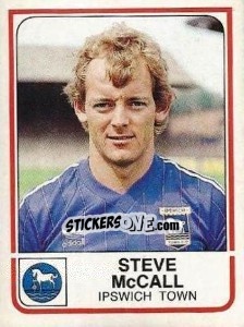 Sticker Steve McCall - UK Football 1983-1984 n. 95 - Panini