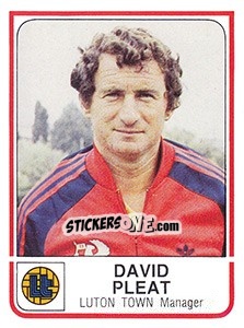 Cromo David Pleat - UK Football 1983-1984 - Panini