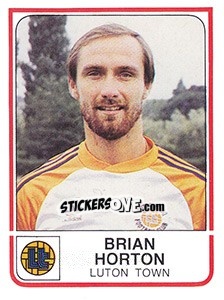 Figurina Brian Horton - UK Football 1983-1984 - Panini