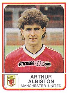 Cromo Arthur Albiston - UK Football 1983-1984 - Panini