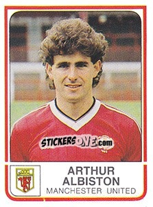 Sticker Arthur Albiston - UK Football 1983-1984 n. 153 - Panini