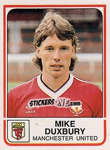Sticker Mike Duxbury - UK Football 1983-1984 n. 154 - Panini