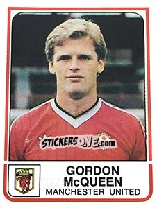 Figurina Gordon McQueen - UK Football 1983-1984 n. 155 - Panini