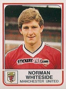 Figurina Norman Whiteside - UK Football 1983-1984 n. 164 - Panini