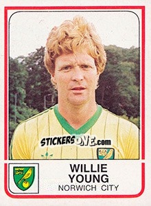 Sticker Willie Young - UK Football 1983-1984 - Panini