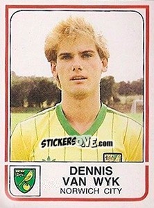 Cromo Dennis van Wyk - UK Football 1983-1984 - Panini