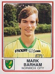 Figurina Mark Barham - UK Football 1983-1984 n. 177 - Panini