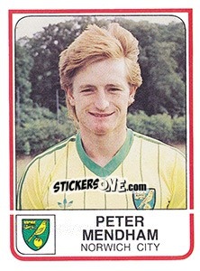 Figurina Peter Mendham - UK Football 1983-1984 - Panini