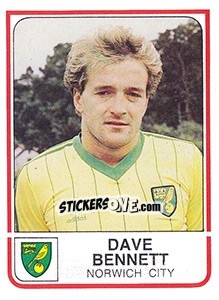 Sticker Dave Bennett - UK Football 1983-1984 n. 181 - Panini