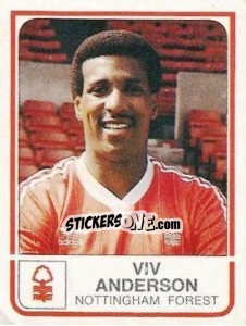 Sticker Viv Anderson - UK Football 1983-1984 - Panini