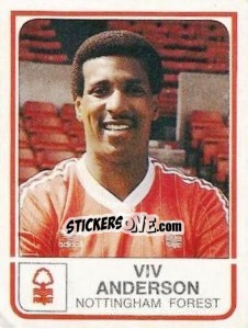 Sticker Viv Anderson - UK Football 1983-1984 n. 185 - Panini
