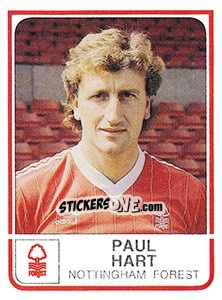 Cromo Paul Hart - UK Football 1983-1984 n. 189 - Panini
