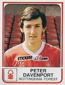Figurina Peter Davenport - UK Football 1983-1984 n. 195 - Panini